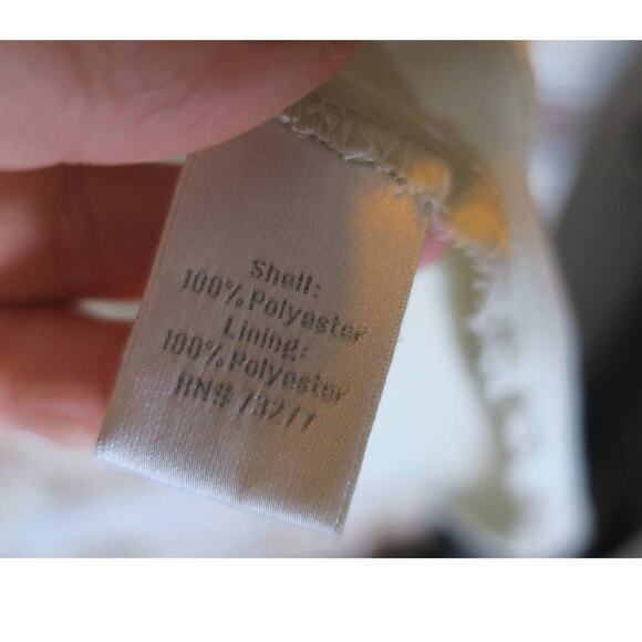 LC Lauren Conrad Satin Layered Chevron Stripe Tank Blouse in Turtledove - Picture 5 of 6